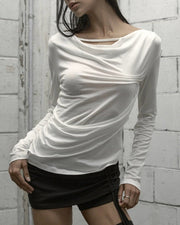【ROCK CAKE】Pinched Cowl Top