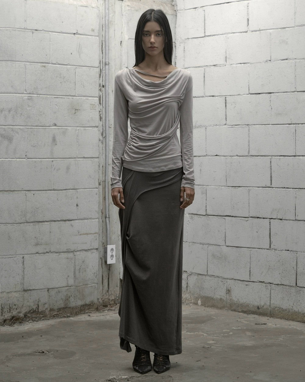【ROCK CAKE】Pinched Cowl Top