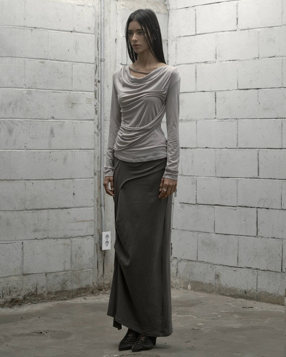 【ROCK CAKE】Pinched Cowl Top