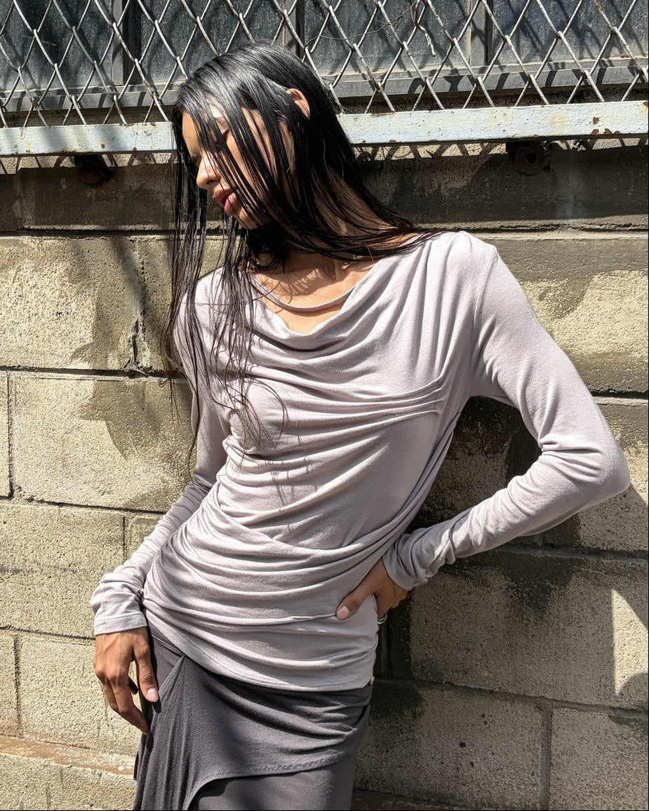 【ROCK CAKE】Pinched Cowl Top