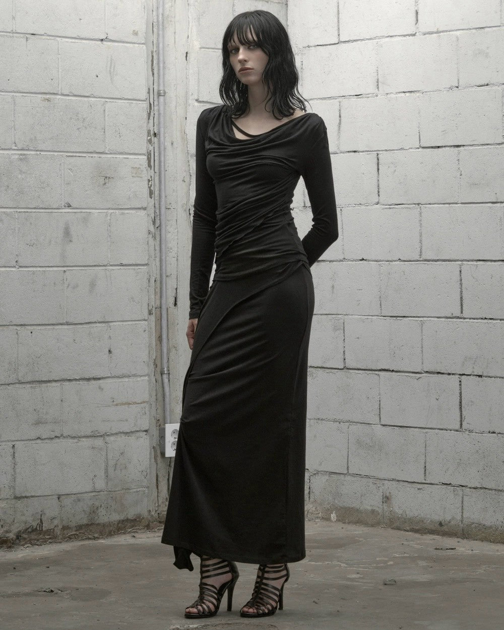 【ROCK CAKE】Pinched Cowl Top