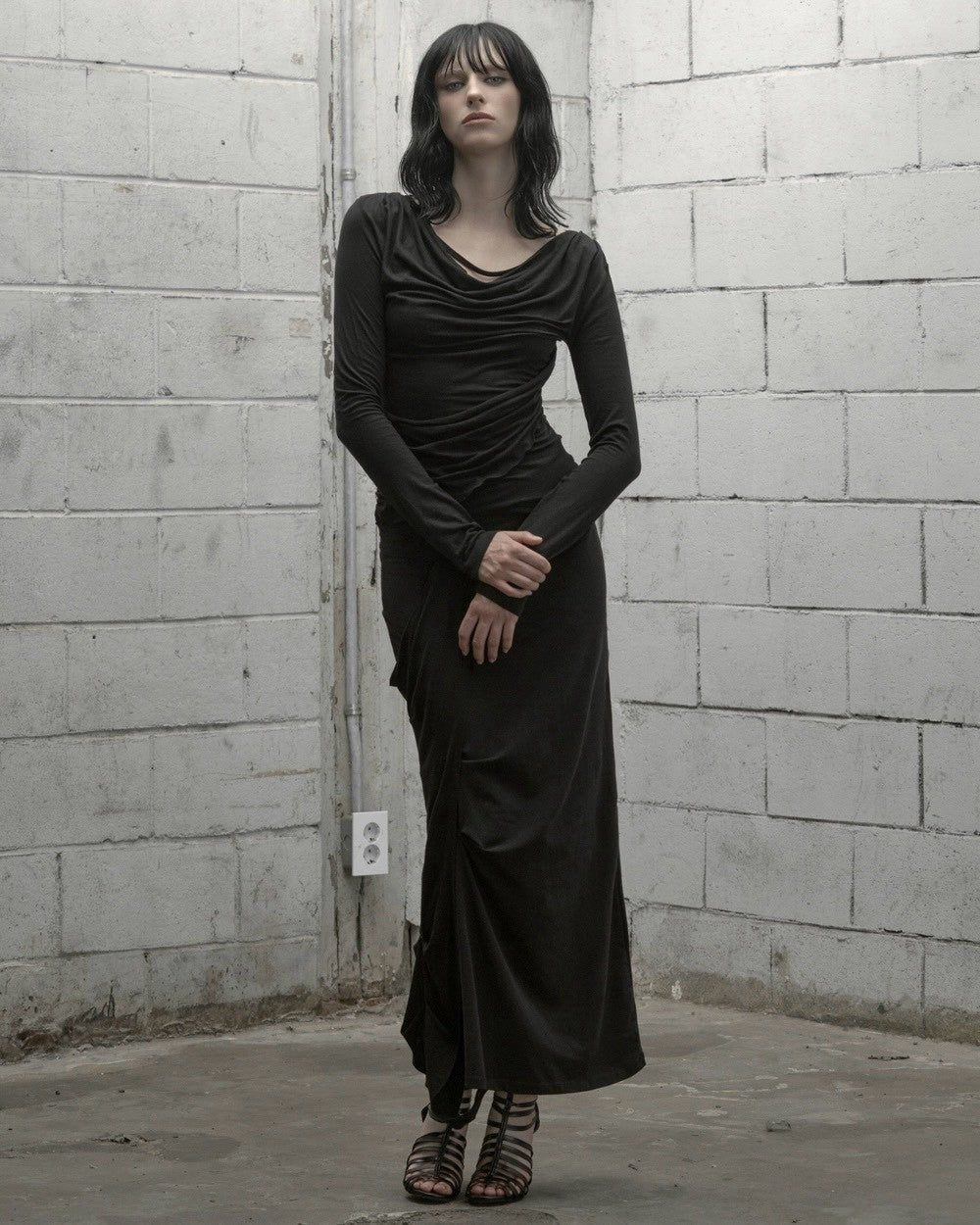 【ROCK CAKE】Pinched Cowl Top