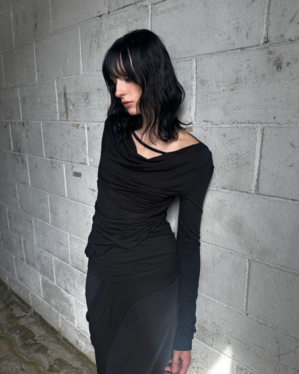 【ROCK CAKE】Pinched Cowl Top