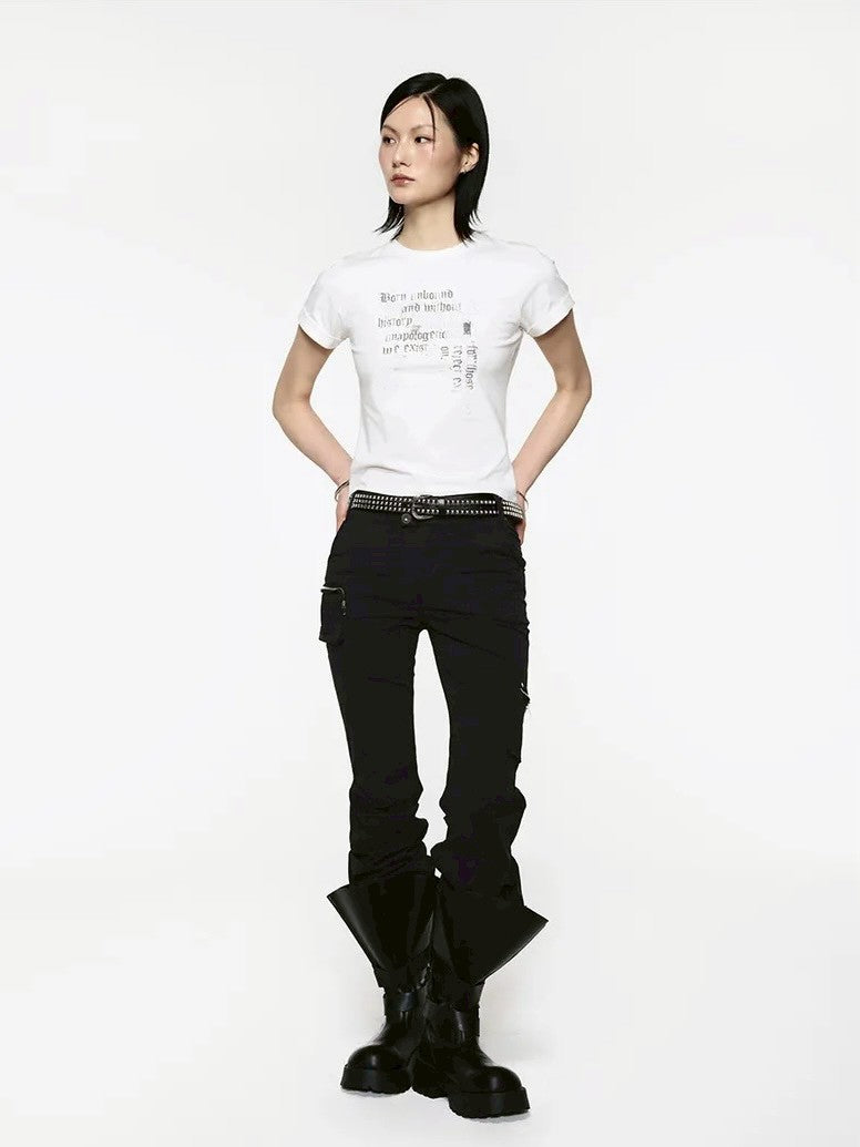 【ROCK CAKE】Misprint Fitted Top