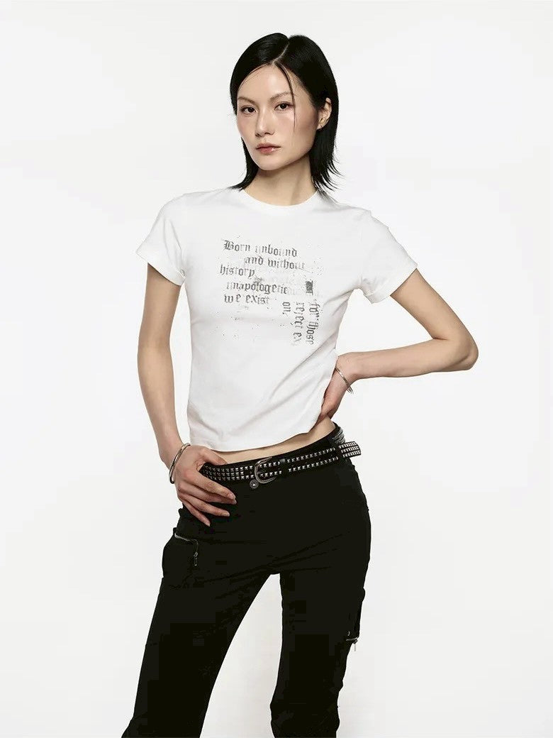 【ROCK CAKE】Misprint Fitted Top