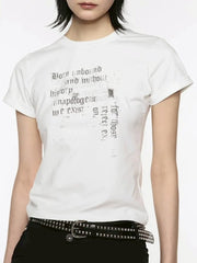 【ROCK CAKE】Misprint Fitted Top