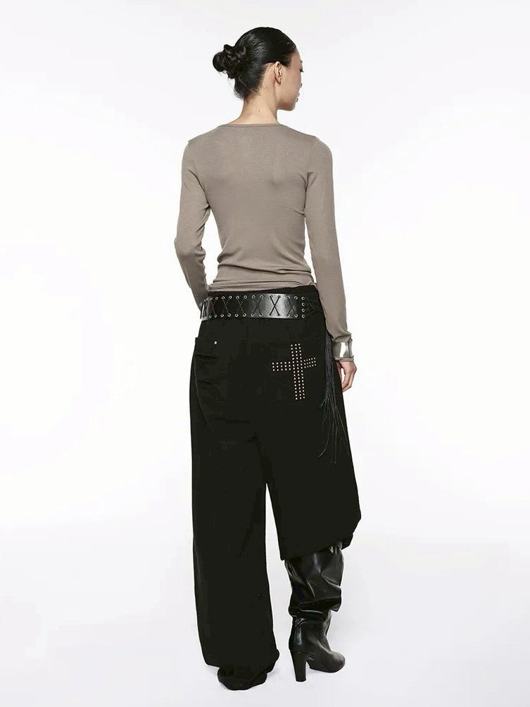 【ROCK CAKE】Syndicate Henly Neck Top