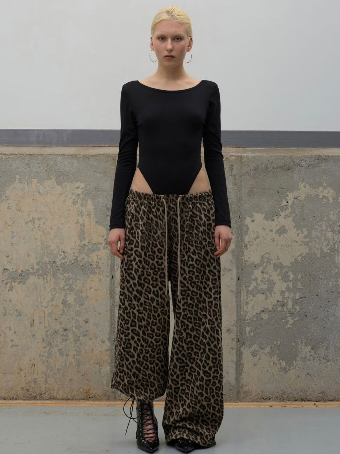 【ROCK CAKE】Leopard Wide 2way Jogger
