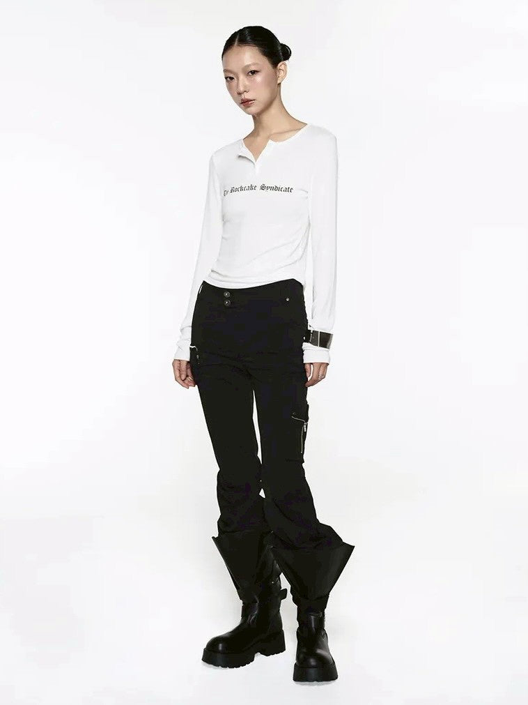 【ROCK CAKE】Syndicate Henly Neck Top