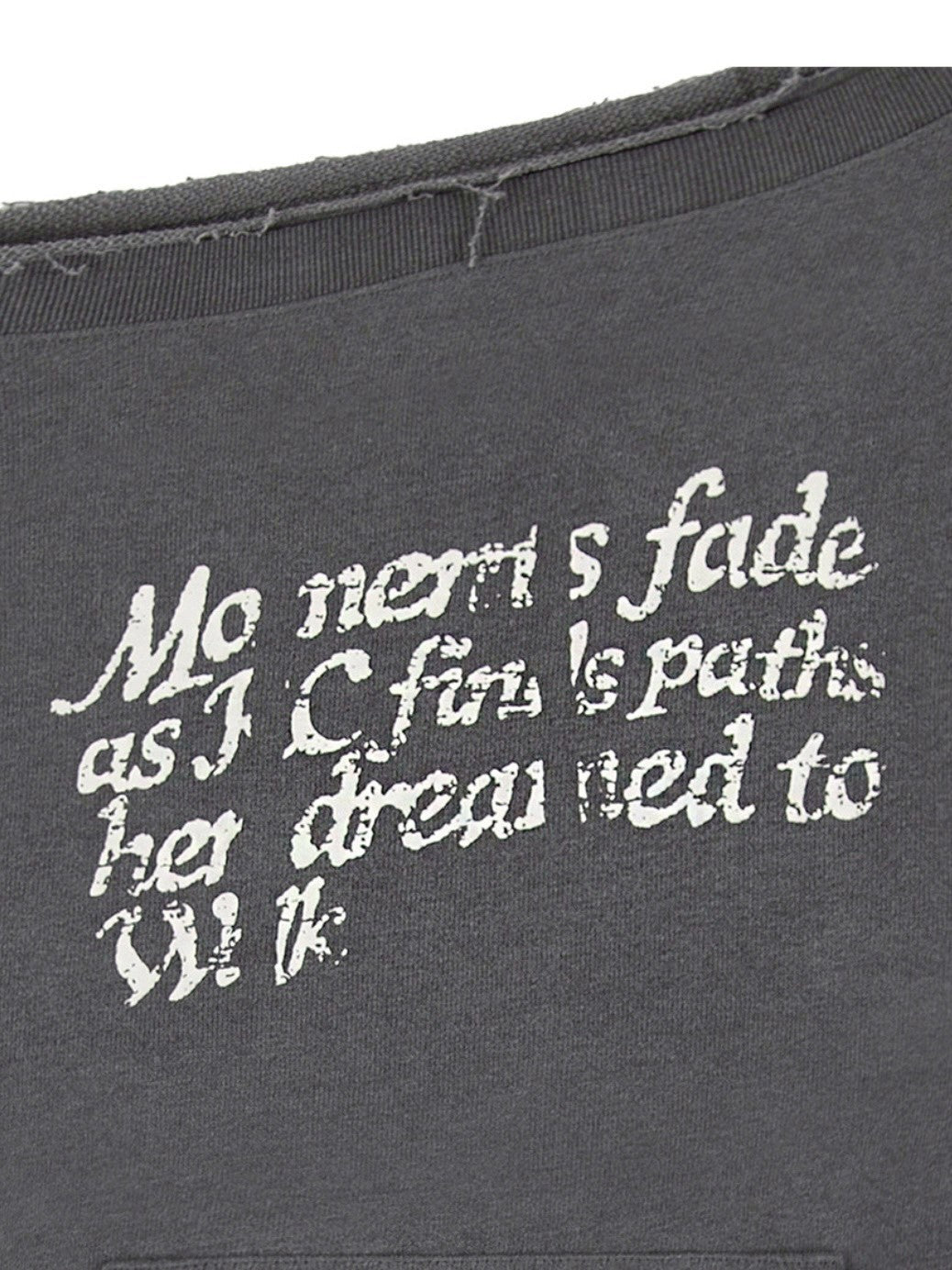 【ROCK CAKE】Washed Off Shoulder Sweatshirt