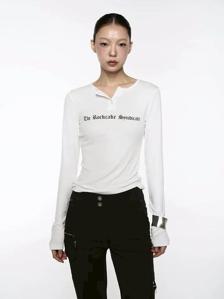 【ROCK CAKE】Syndicate Henly Neck Top