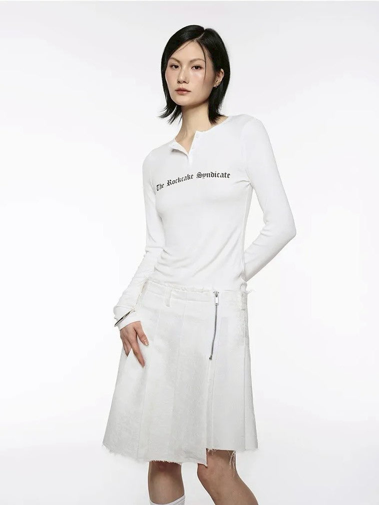 【ROCK CAKE】Syndicate Henly Neck Top