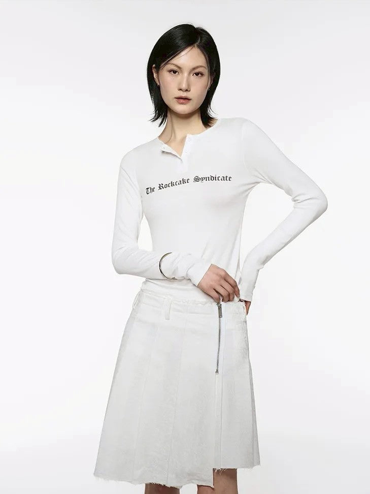 【ROCK CAKE】Syndicate Henly Neck Top