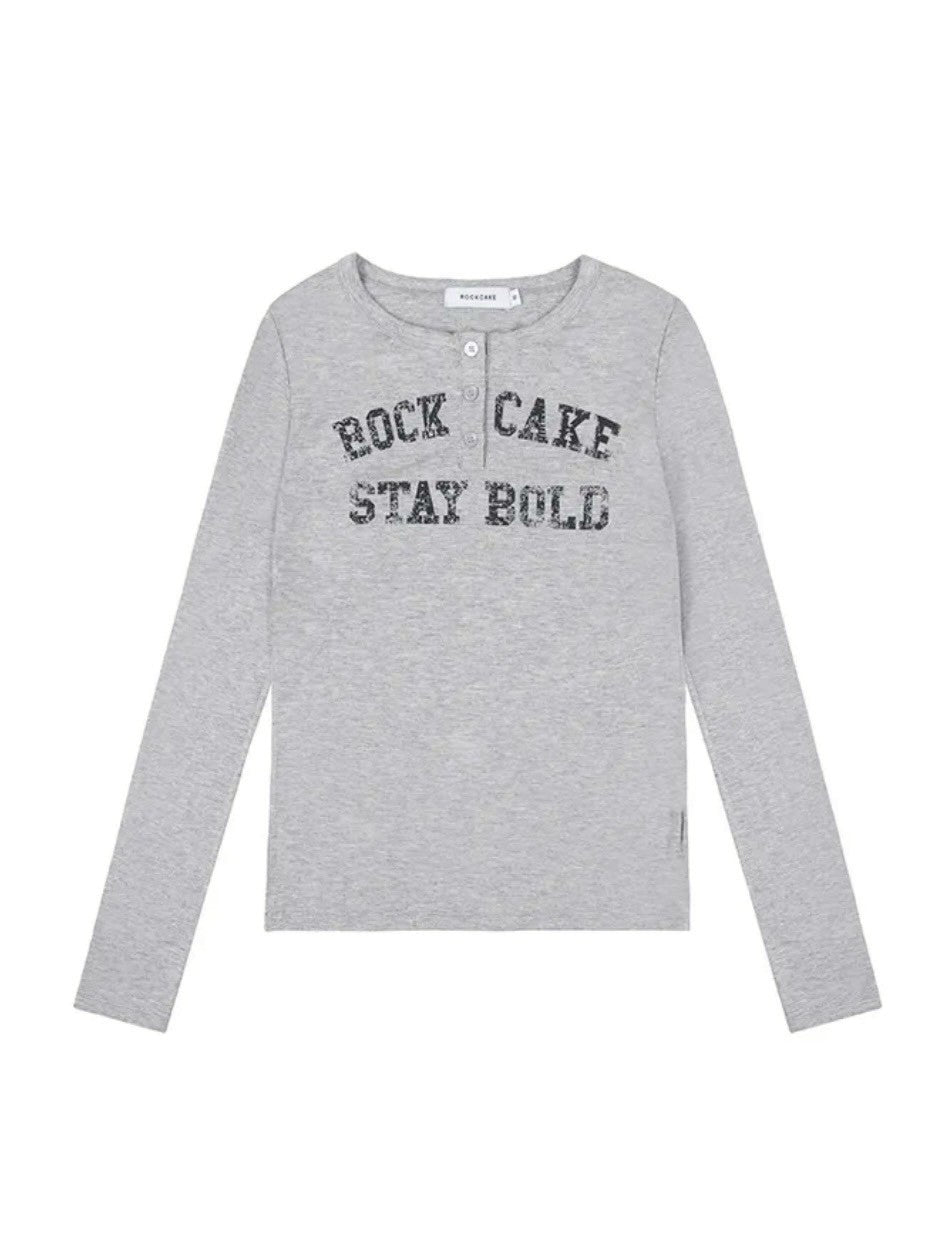 【ROCK CAKE】Classic Henly Neck Top