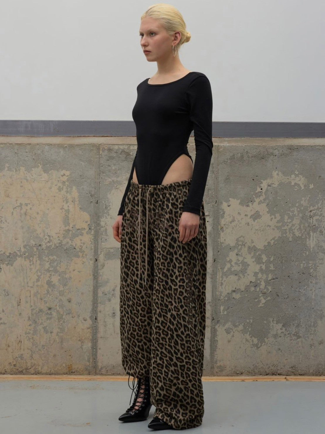 【ROCK CAKE】Leopard Wide 2way Jogger