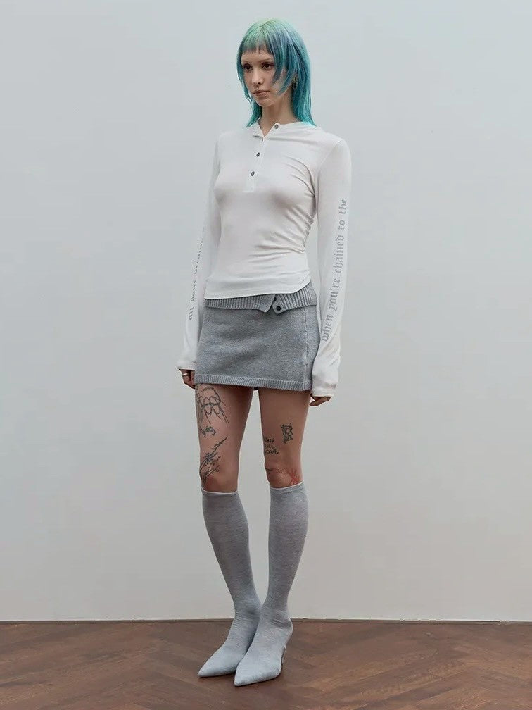 【ROCK CAKE】Sleeve Lettering Hoodie