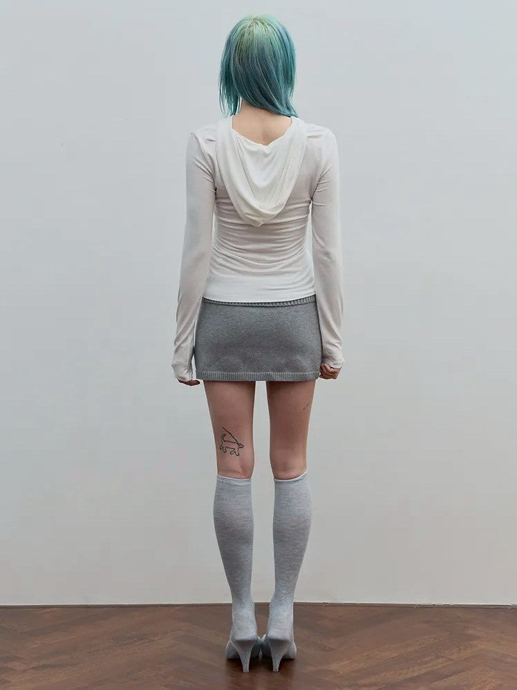 【ROCK CAKE】Sleeve Lettering Hoodie