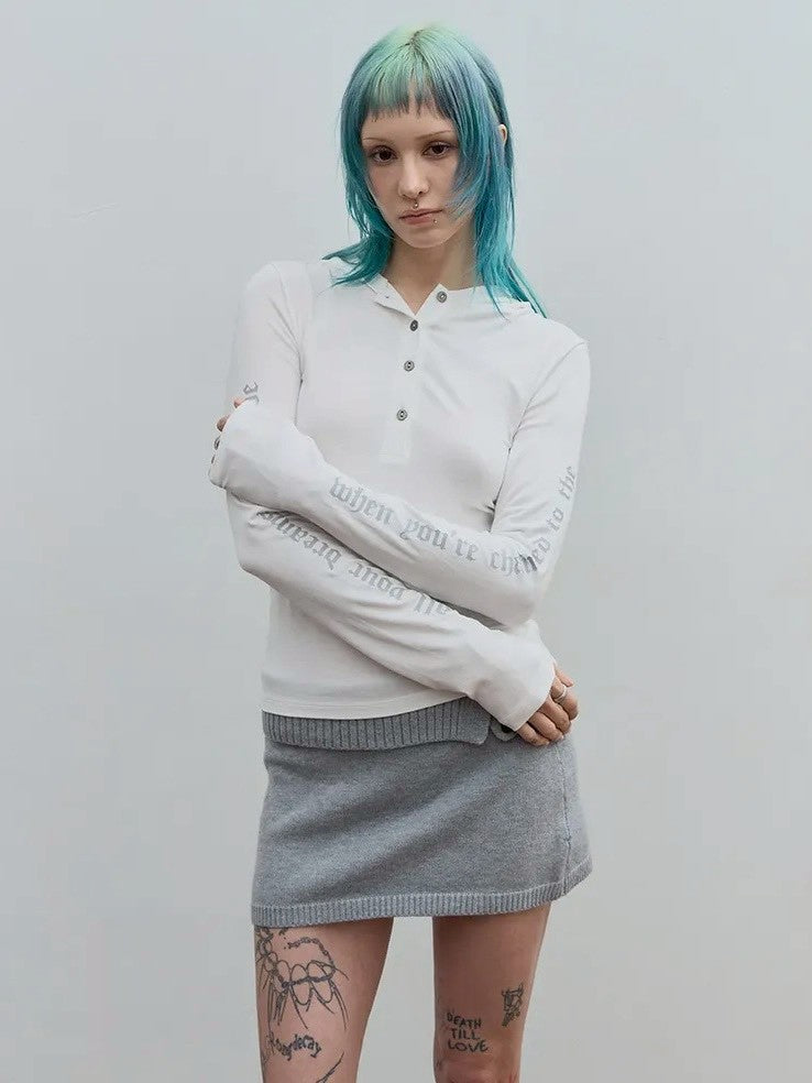 【ROCK CAKE】Sleeve Lettering Hoodie