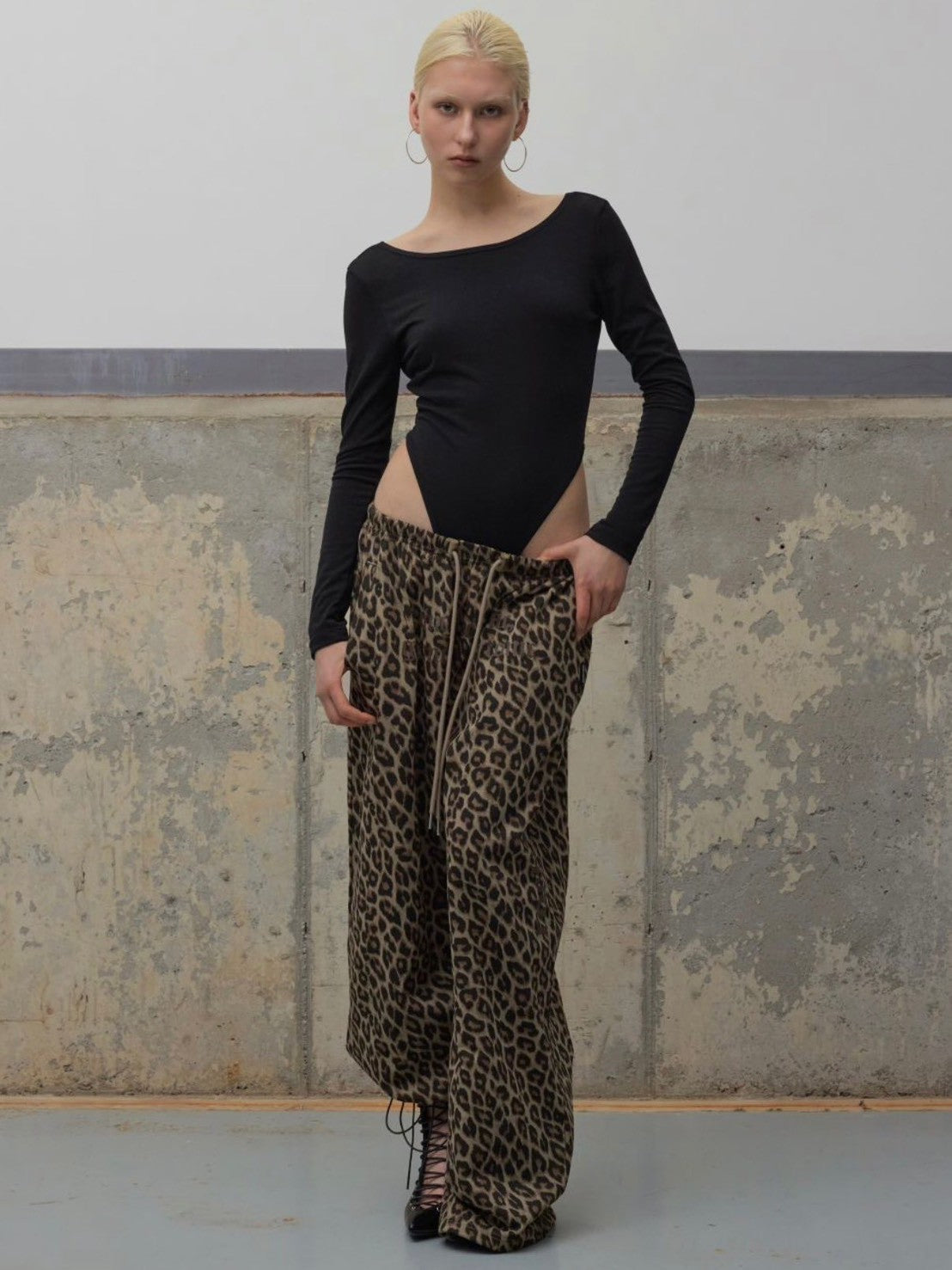 【ROCK CAKE】Leopard Wide 2way Jogger