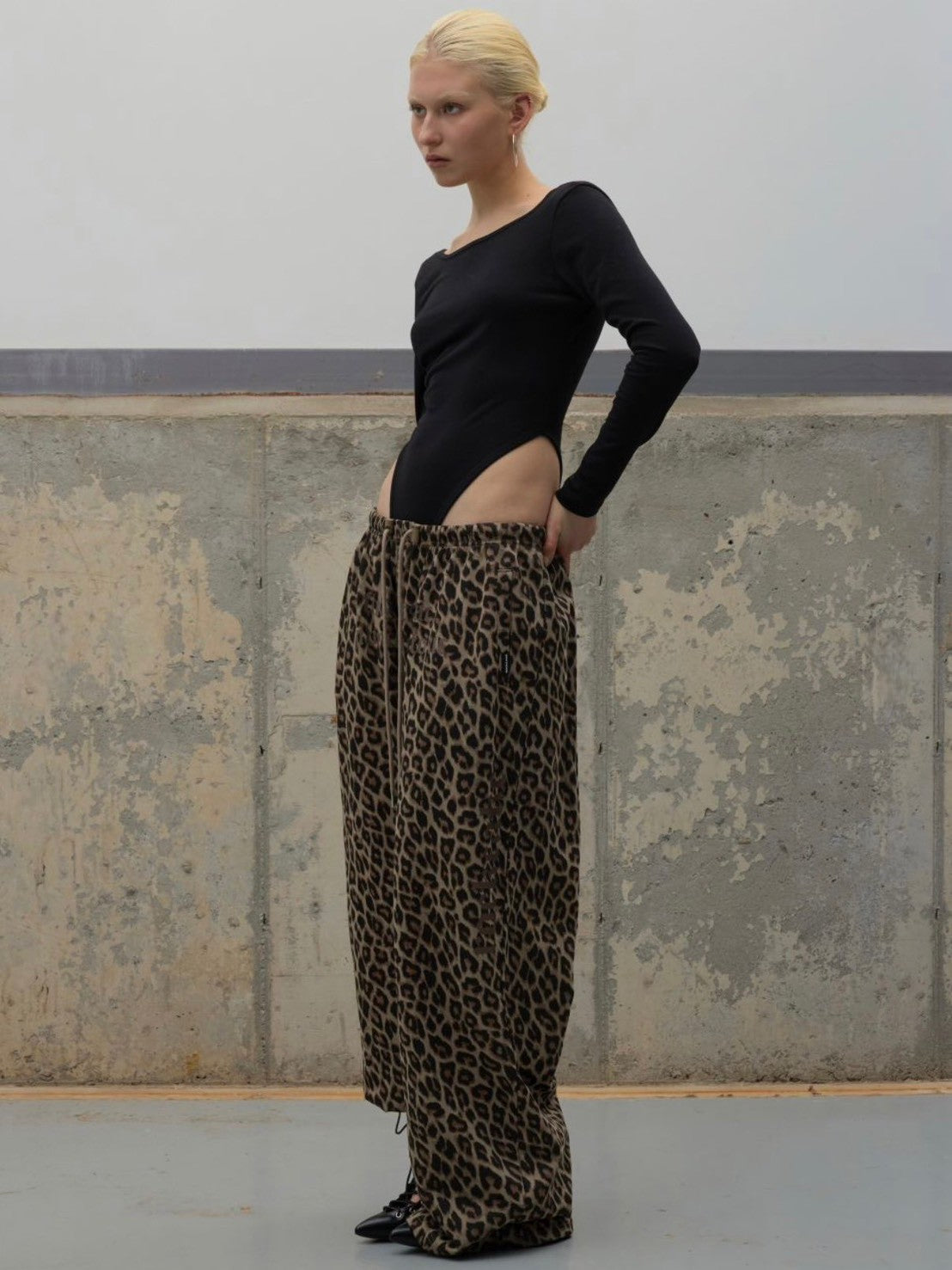 【ROCK CAKE】Leopard Wide 2way Jogger