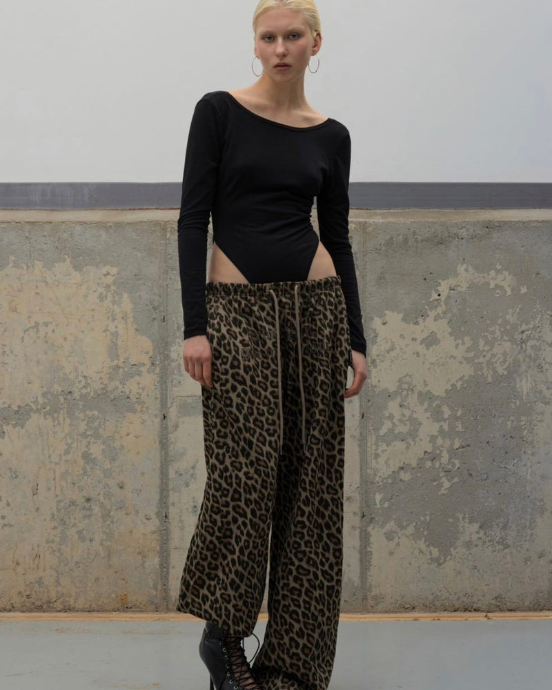 【ROCK CAKE】Leopard Wide 2way Jogger