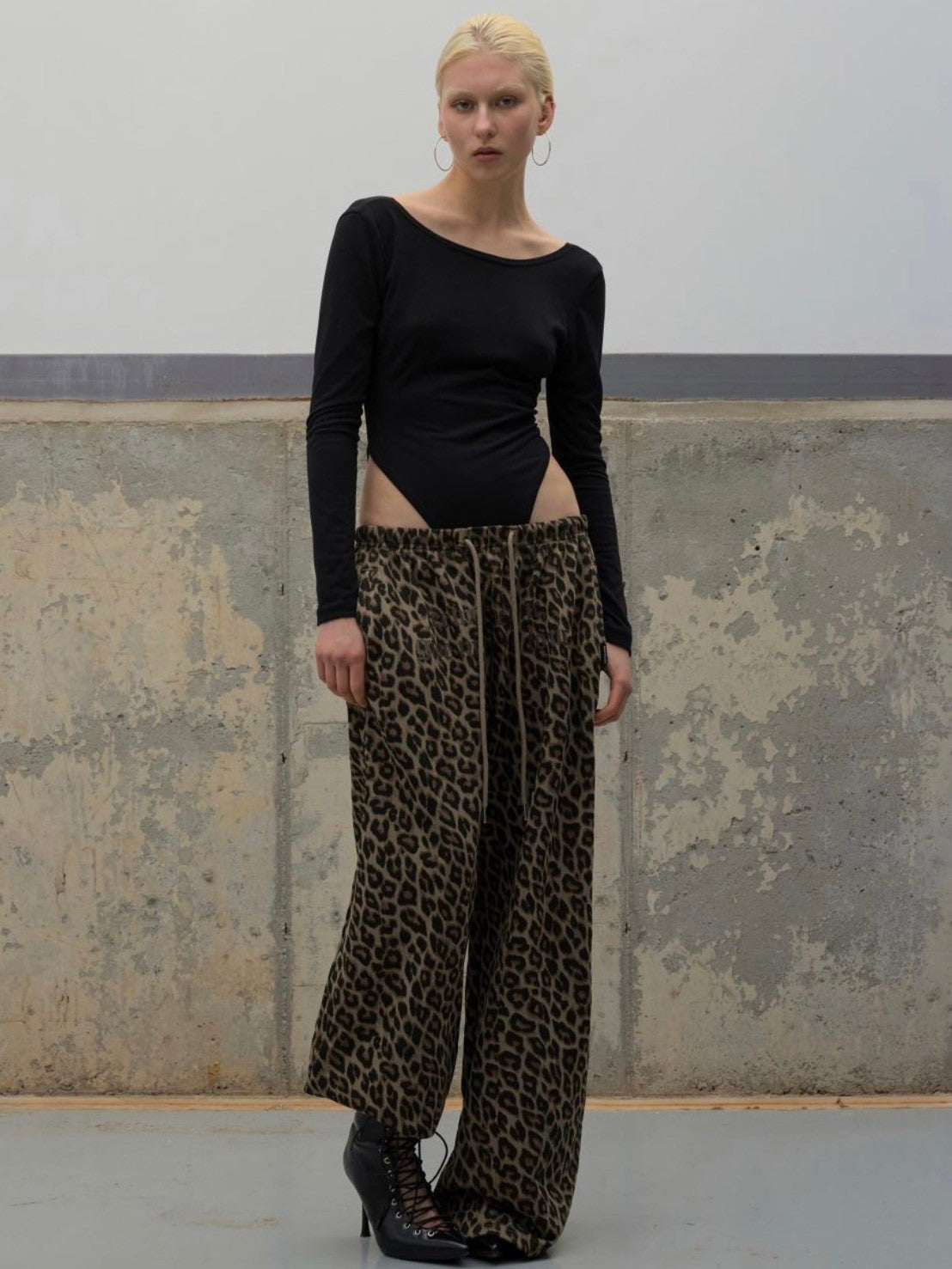 【ROCK CAKE】Leopard Wide 2way Jogger