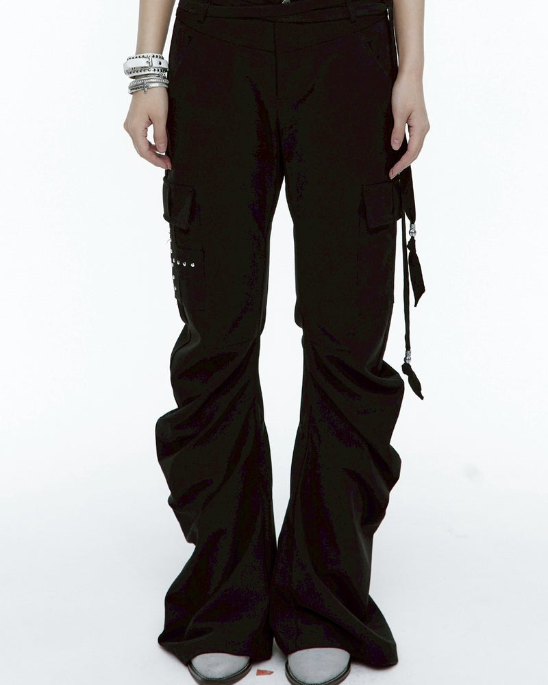 【ROUGH NECK】Drape Bootcut Pants