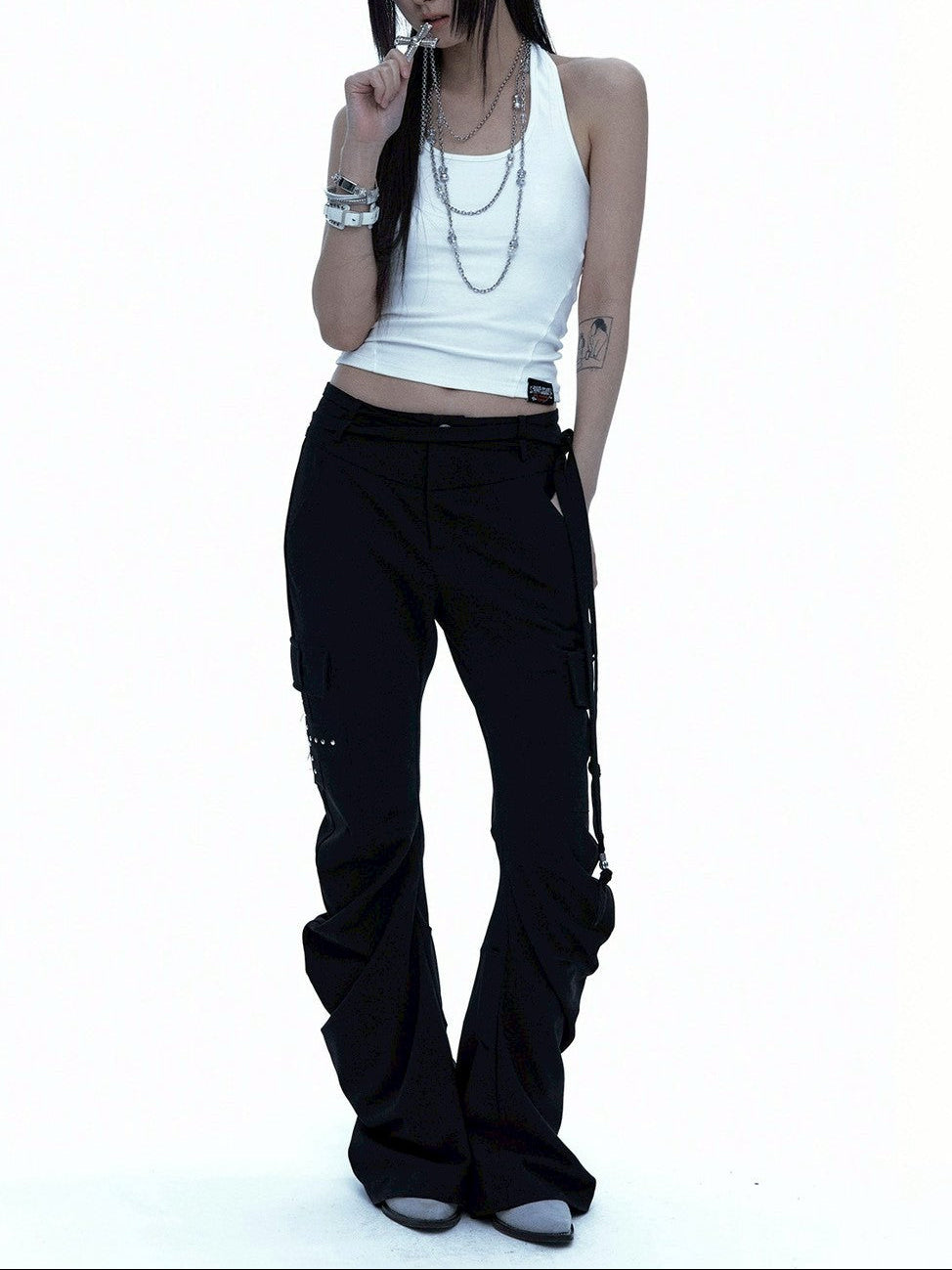 【ROUGH NECK】Drape Bootcut Pants