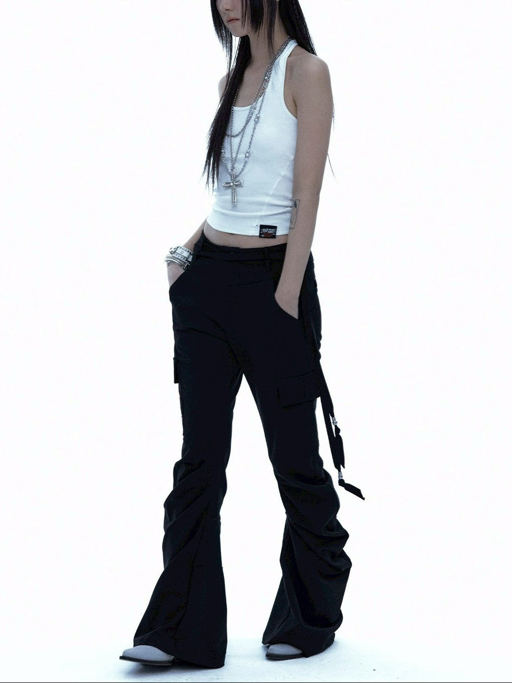 【ROUGH NECK】Drape Bootcut Pants