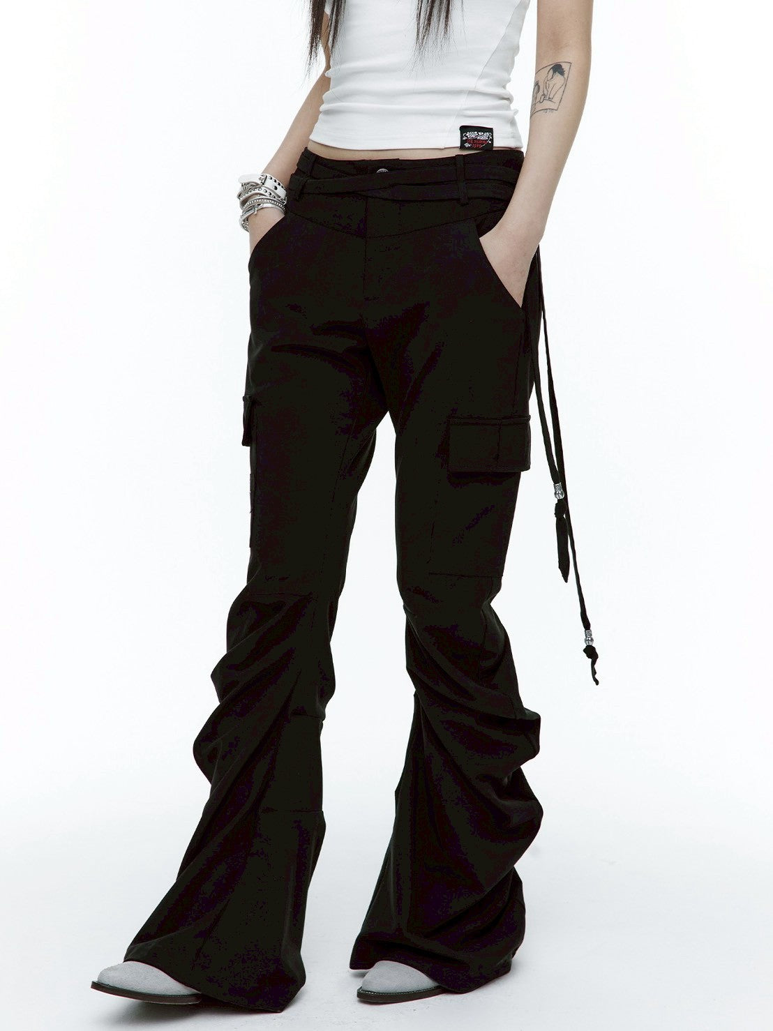 【ROUGH NECK】Drape Bootcut Pants