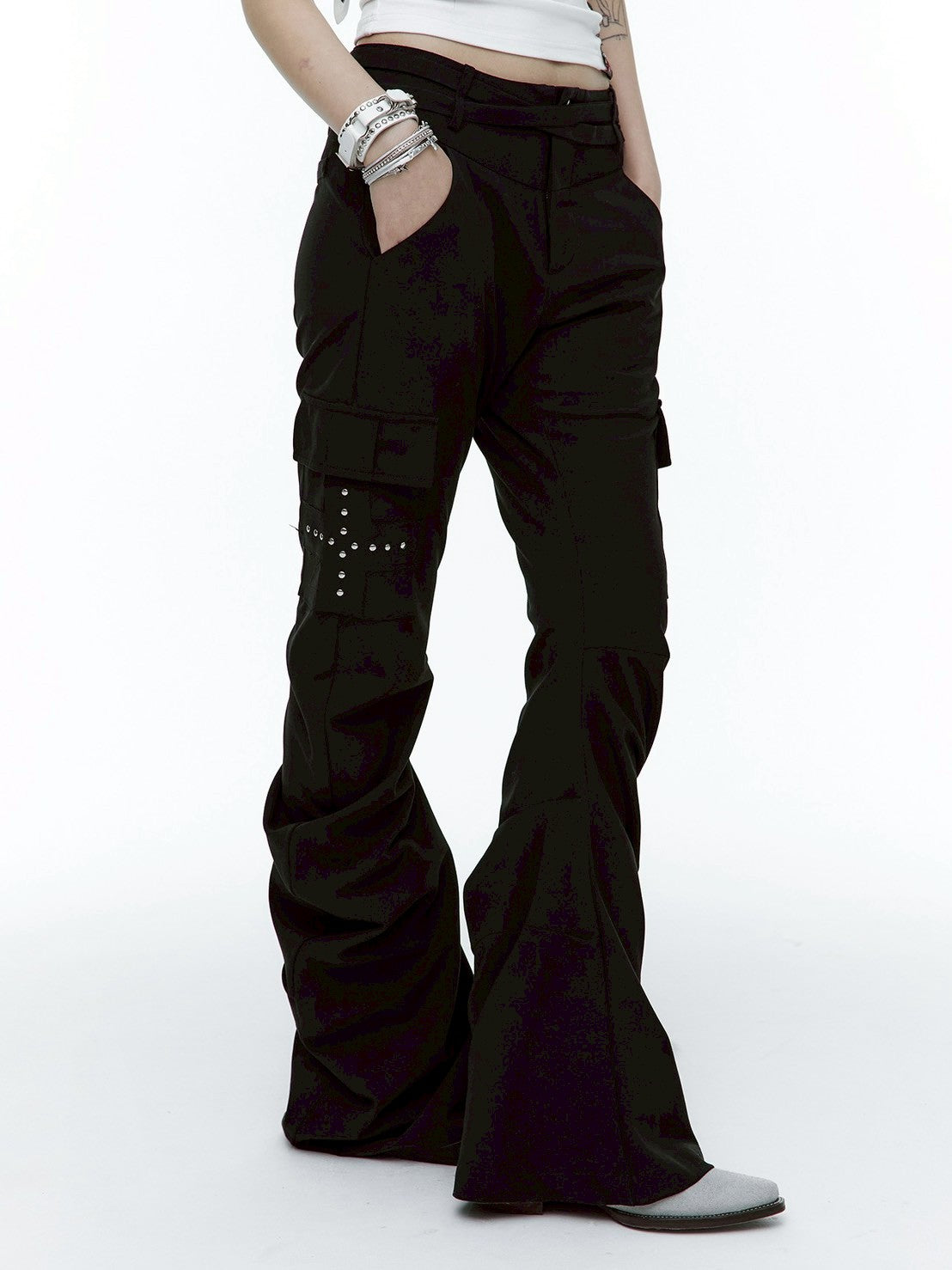 【ROUGH NECK】Drape Bootcut Pants