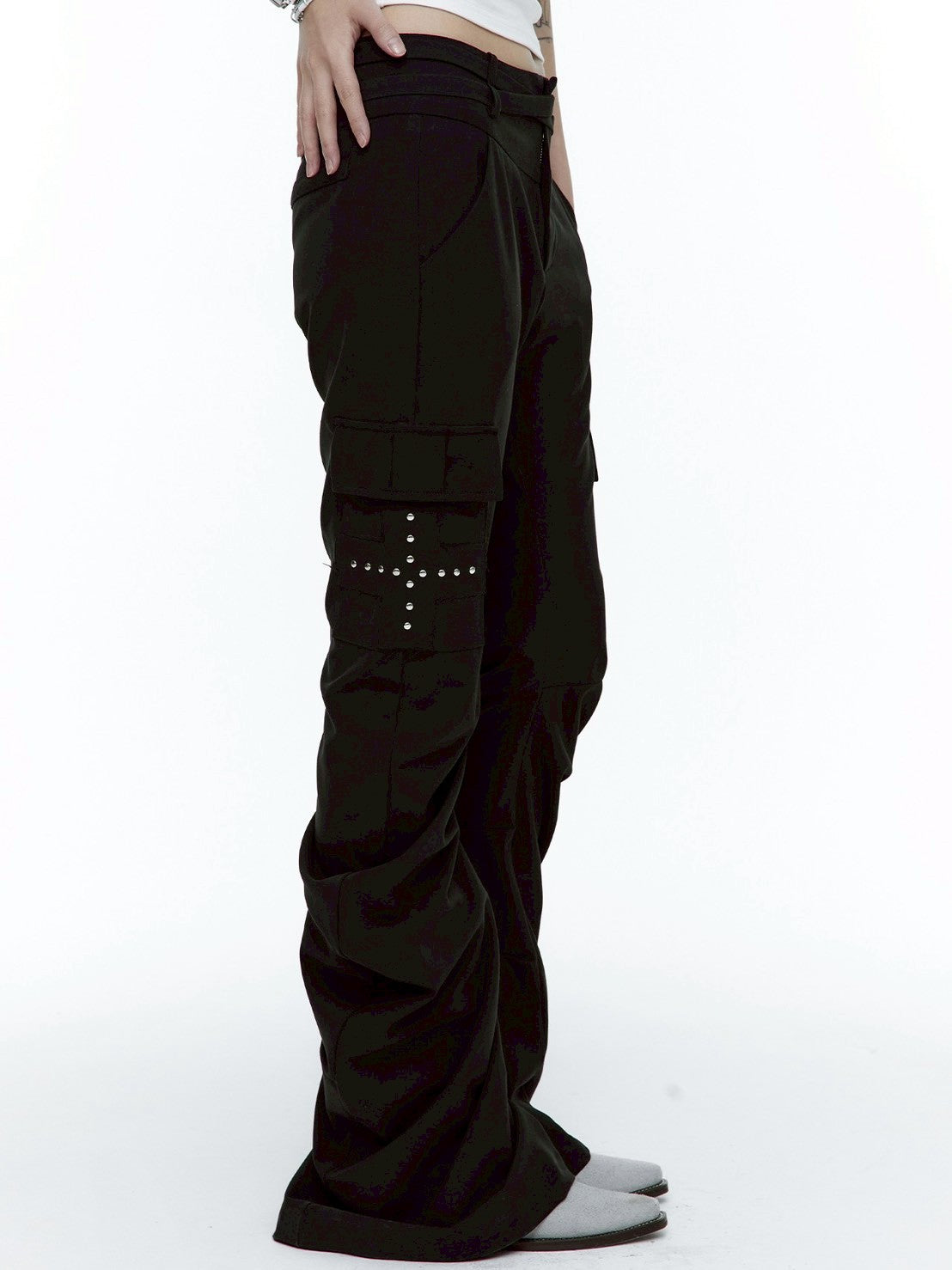 【ROUGH NECK】Drape Bootcut Pants