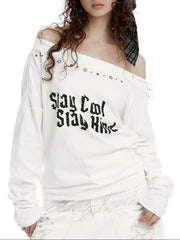 【ROUGH NECK】
Slay Off-Shoulder Top