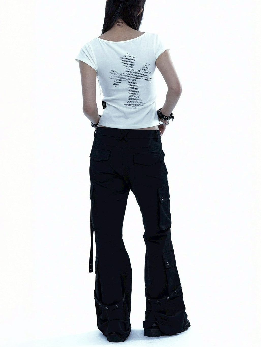 【ROUGH NECK】Bootcut Cargo Strap Pants