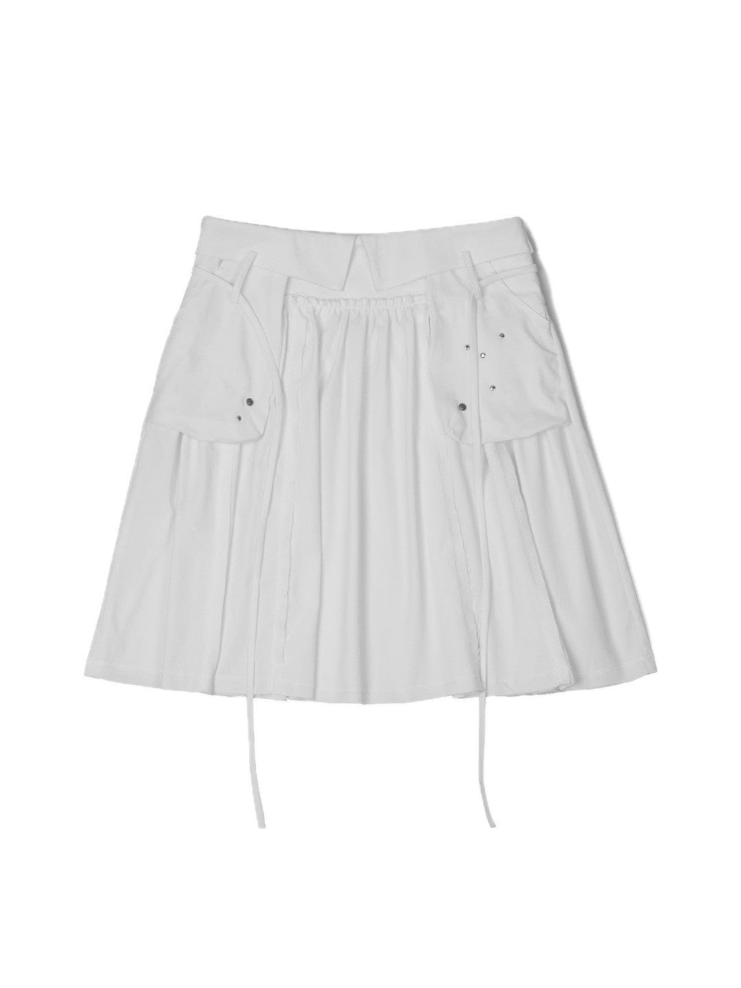 【ROUGH NECK】Out Pocket Pleated Skirt