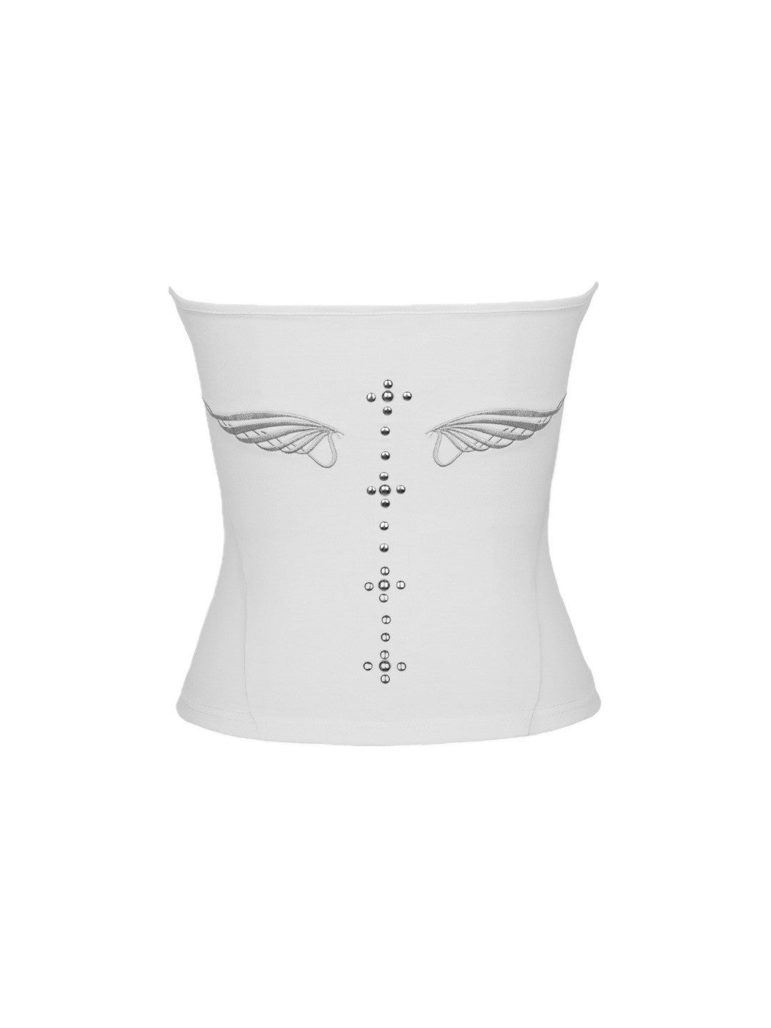 【ROUGH NECK】Angel Wing Ribbon Halter Top