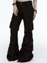 【ROUGH NECK】Bootcut Cargo Strap Pants