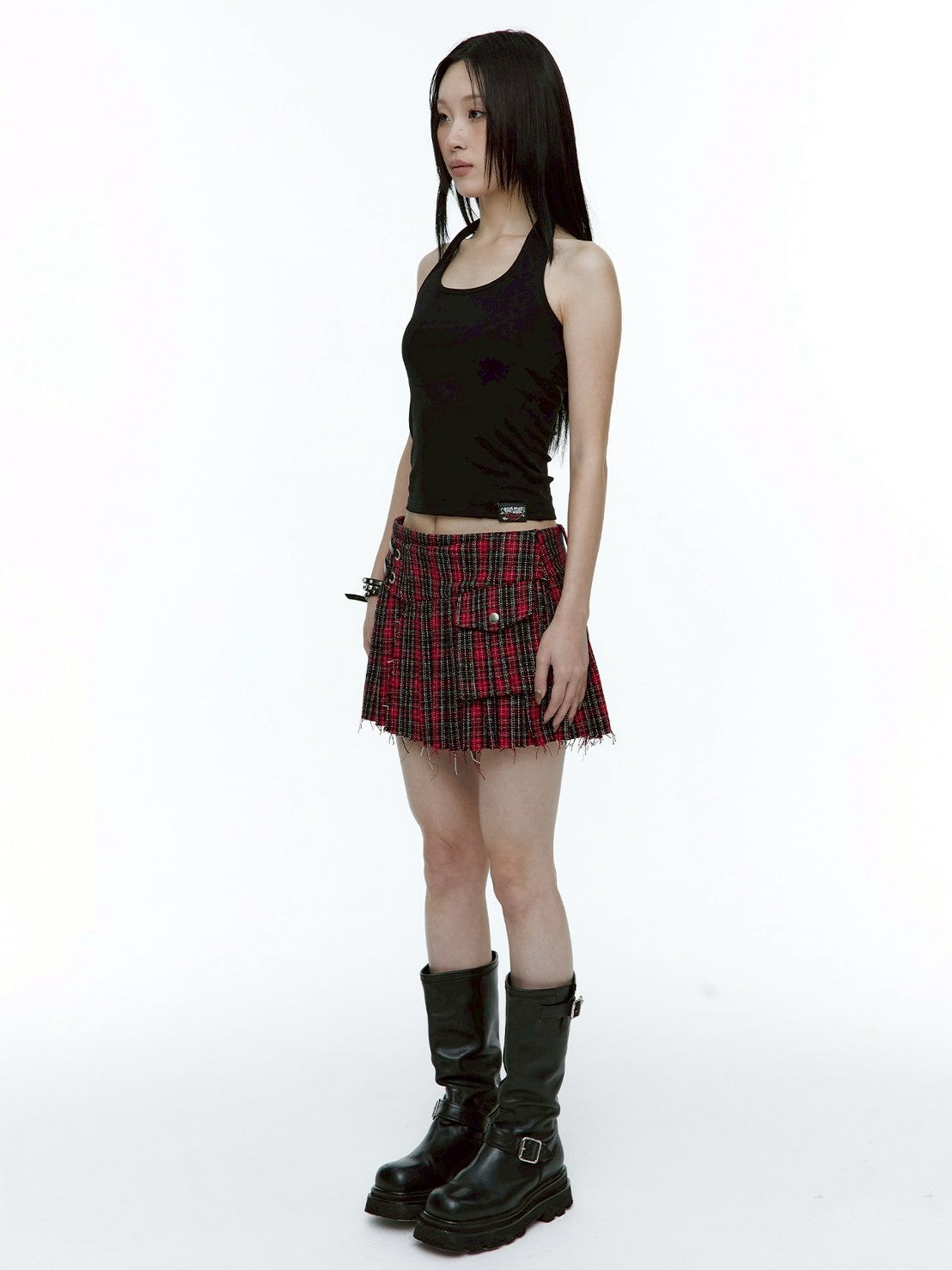 【ROUGH NECK】Angel Wing Ribbon Halter Top