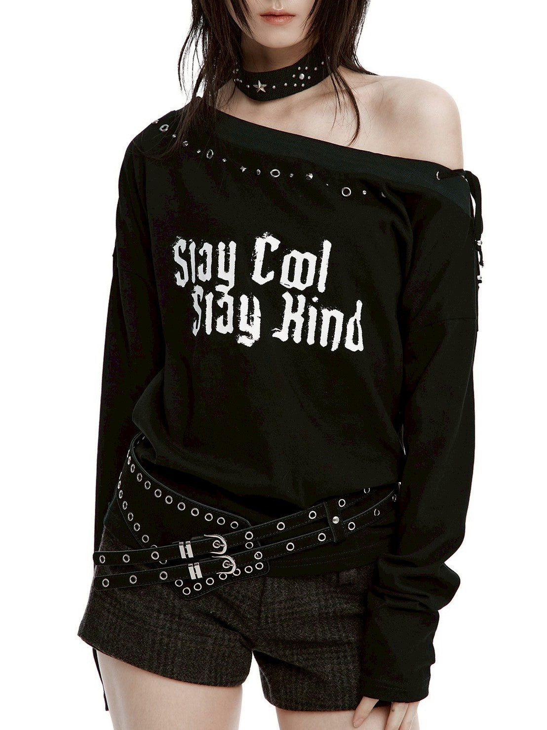 【ROUGH NECK】
Slay Off-Shoulder Top