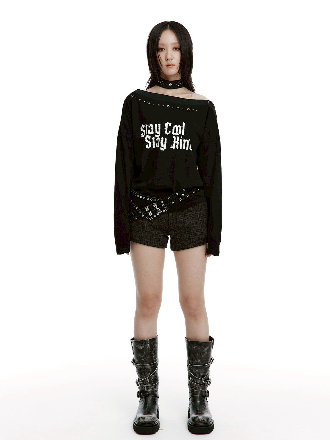 【ROUGH NECK】
Slay Off-Shoulder Top