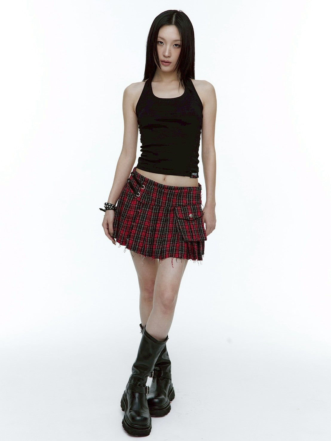 【ROUGH NECK】Angel Wing Ribbon Halter Top