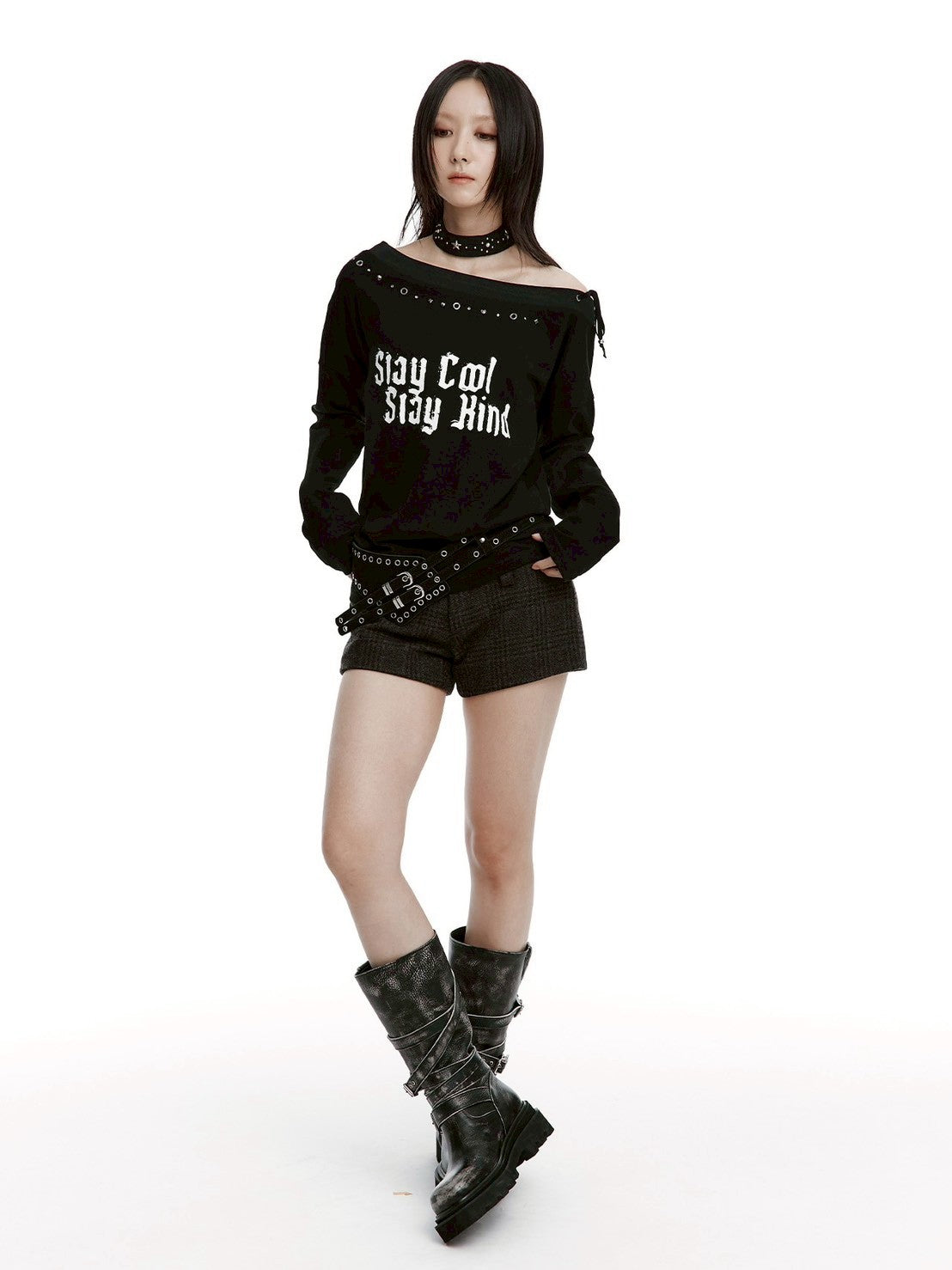 【ROUGH NECK】
Slay Off-Shoulder Top