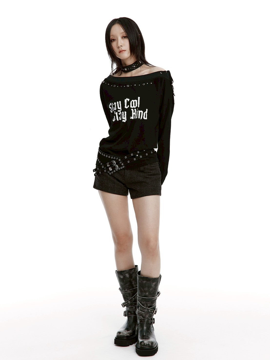 【ROUGH NECK】
Slay Off-Shoulder Top