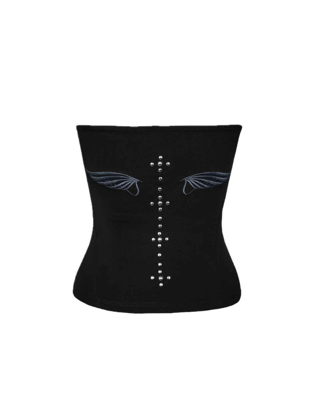 【ROUGH NECK】Angel Wing Ribbon Halter Top