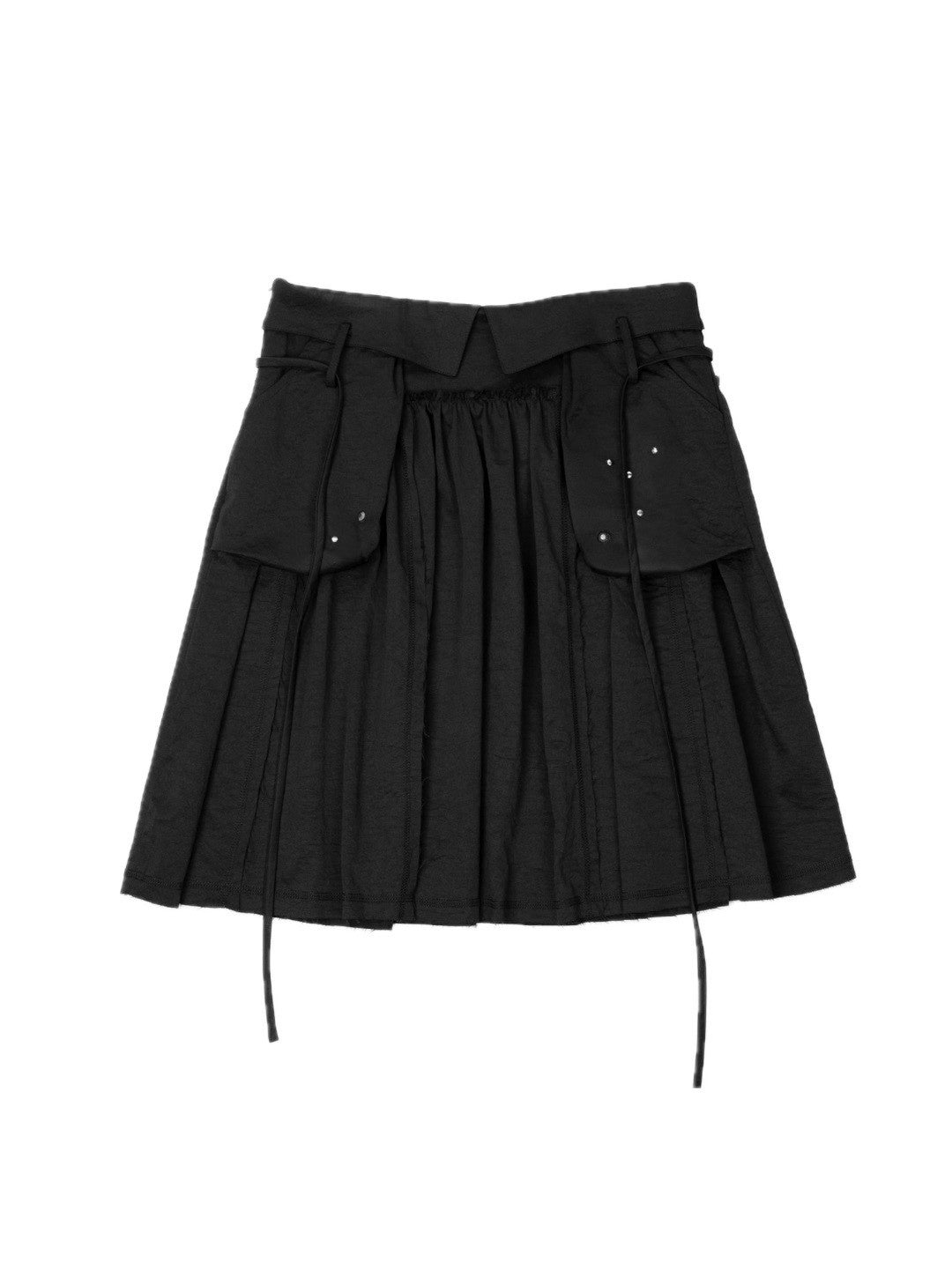 【ROUGH NECK】Out Pocket Pleated Skirt