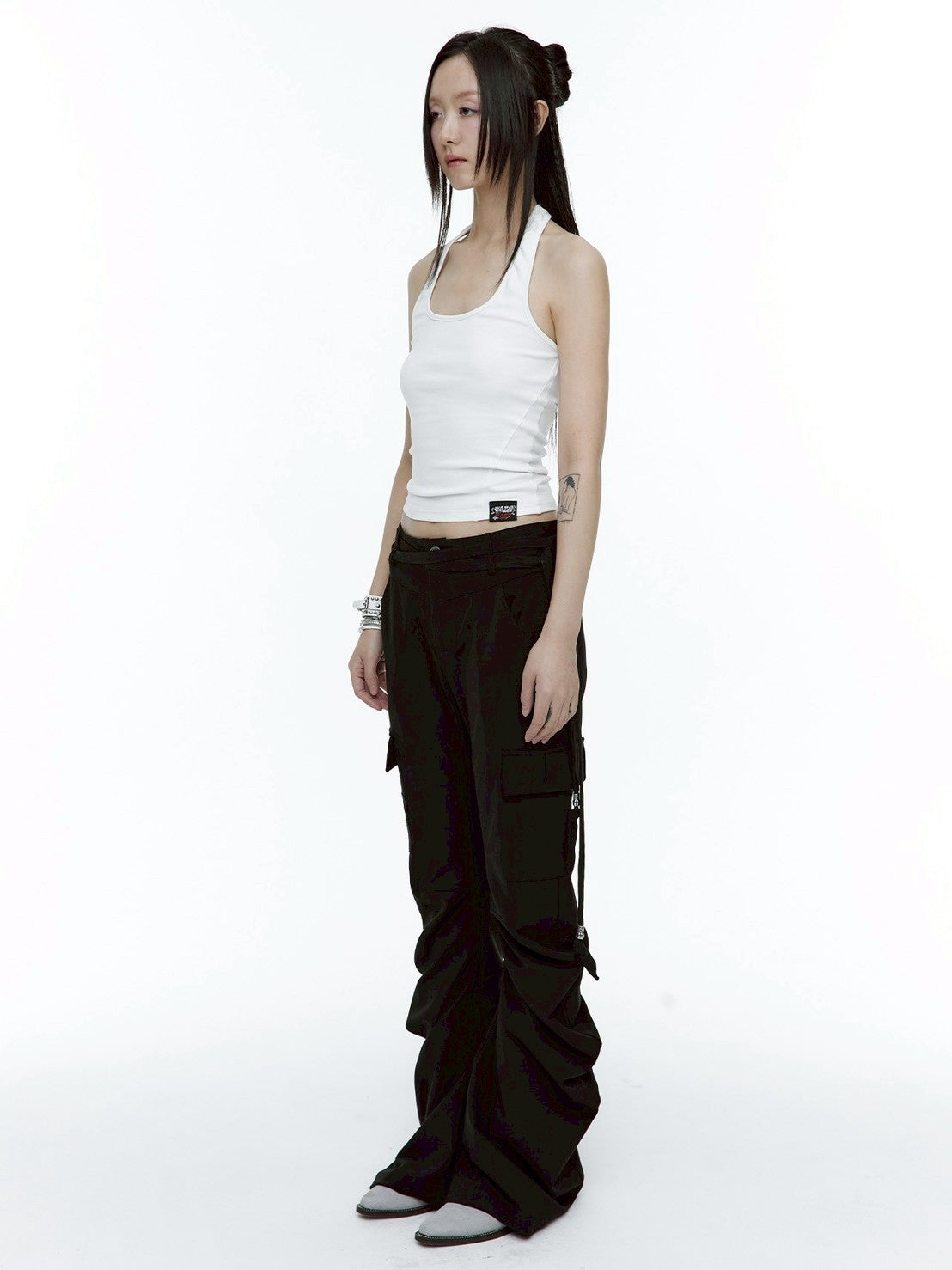 【ROUGH NECK】Angel Wing Ribbon Halter Top