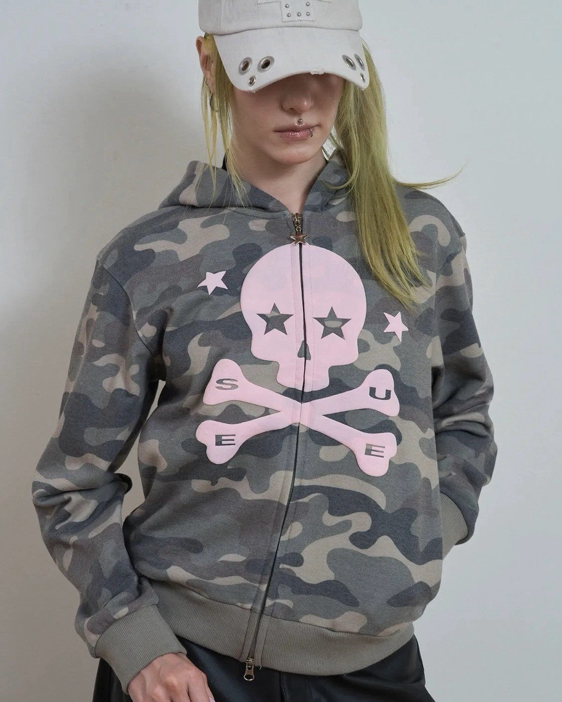 【SETUP-EXE】SKULL LOGO HOODIE ZIP-UP