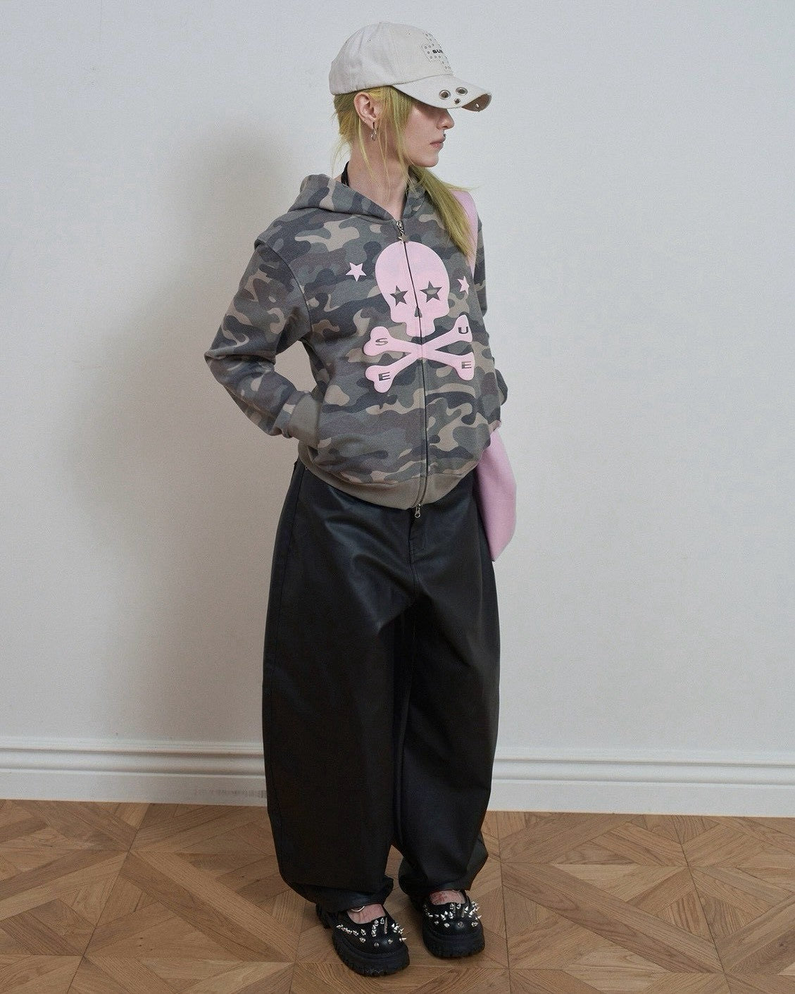 【SETUP-EXE】SKULL LOGO HOODIE ZIP-UP