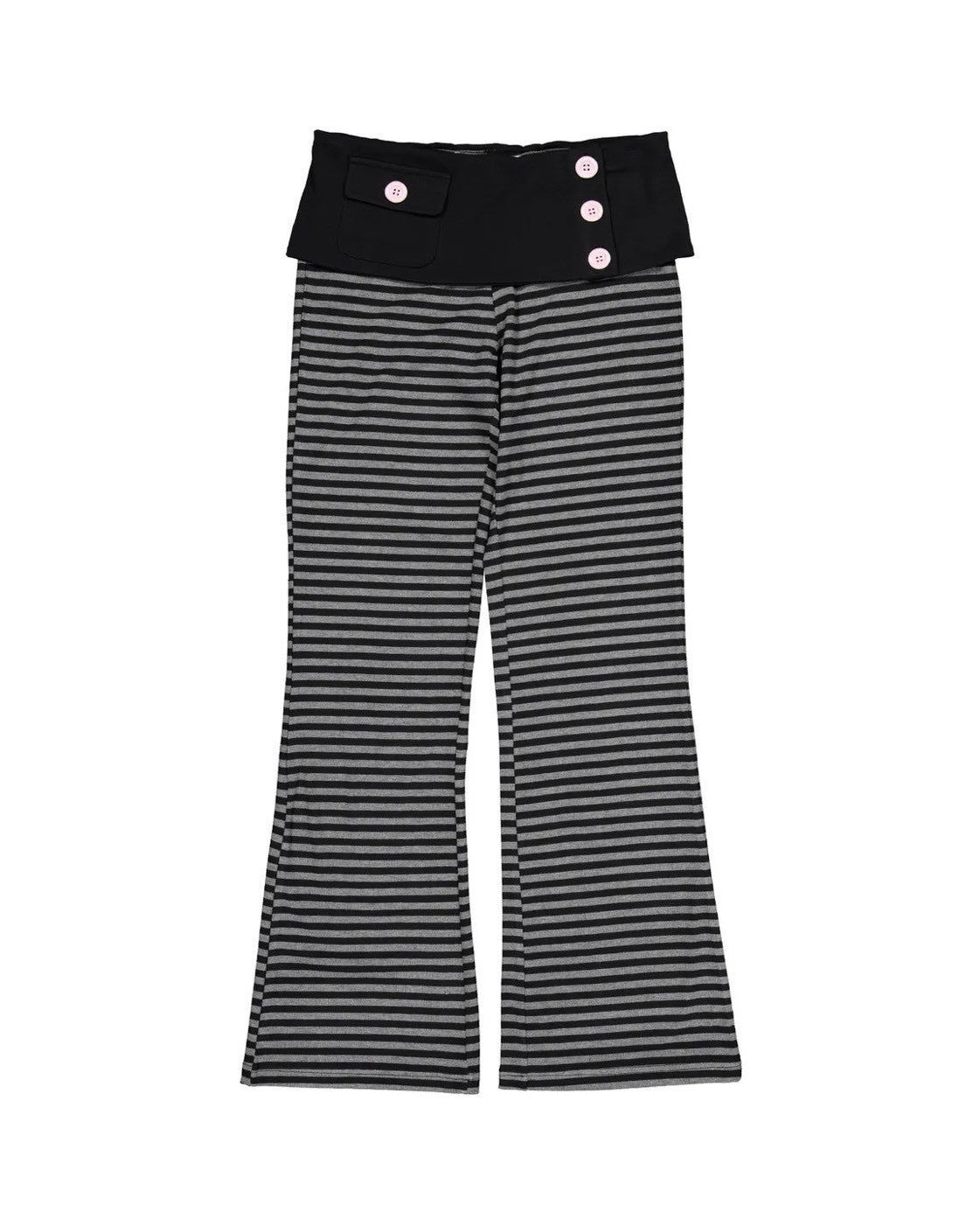 【SETUP-EXE】SKULL LOGO STRIPE FLARE PANTS
