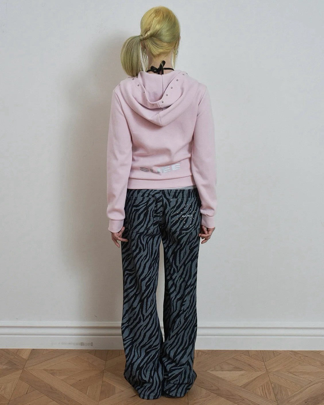 【SETUP-EXE】SKULL RABBIT SLIM HOODIE ZIP-UP